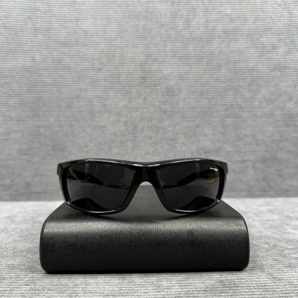 Arnette Boneyard Y2k Sunglasses Black Wrap Around Made in Italy 4165-41/87 3N